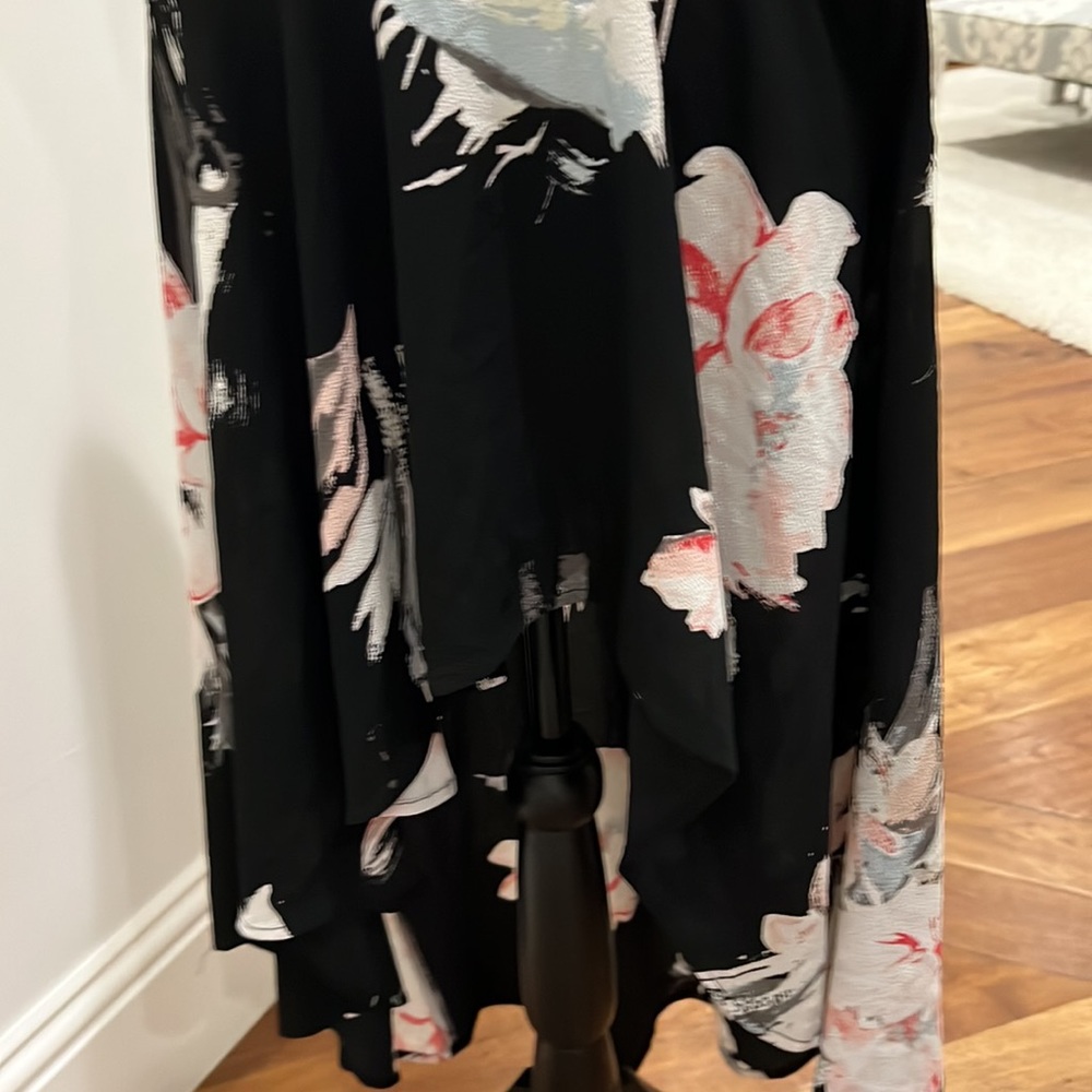 High low skirt with side zipper